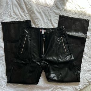 UO alexa faux leather moto pant